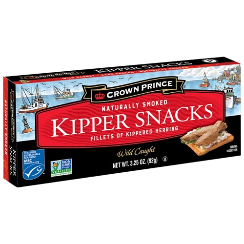 Crown Prince Non-GMO Smoked Kipper Snacks