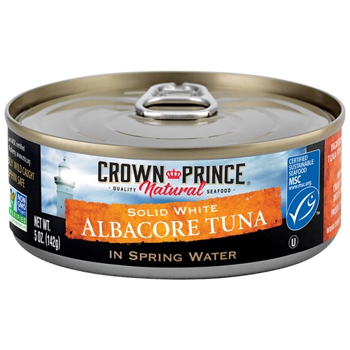 Crown Prince Non-GMO Solid White Albacore Tuna in Spring Water