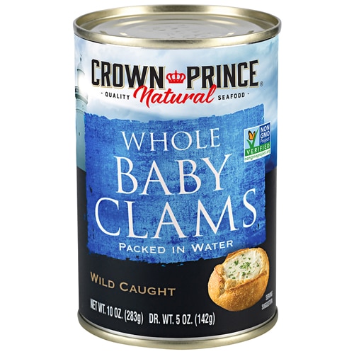 Crown Prince Non-GMO Whole Baby Clams