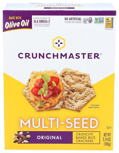 Crunchmaster Gluten Free Multi-Seed Baked Rice Crackers Original