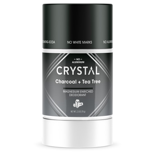 Crystal Magnesium Enriched Deodorant Stick Charcoal & Tea Tree