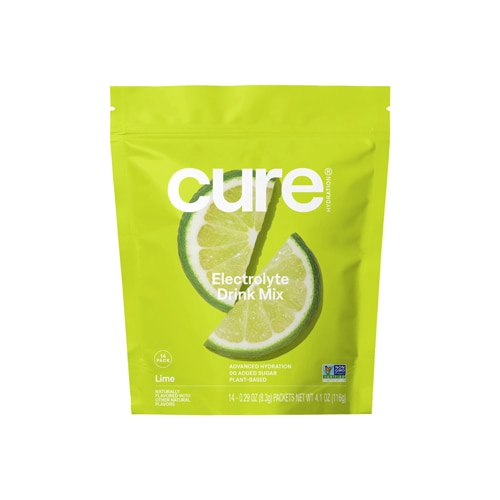 Cure Hydration Hydrating Electrolyte Drink Mix Lime