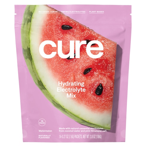 Cure Hydration Hydrating Electrolyte Drink Mix Watermelon