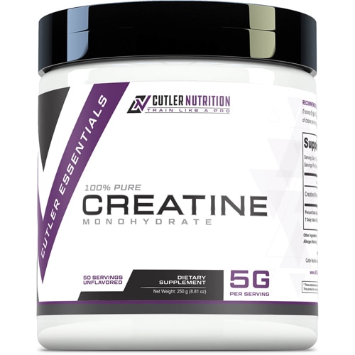 Cutler Nutrition Cutler Essentials - 100% Pure Creatine Monohydrate Powder - 50 servings Unflavored