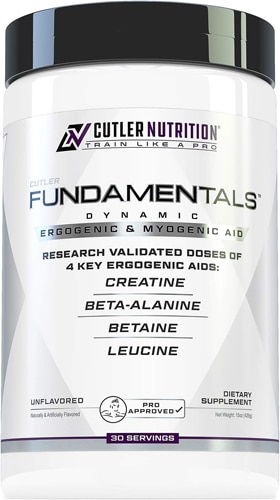 Cutler Nutrition Fundamentals Ergogenic & Myogenic Aid Amino Acid Blend - 30 Servings Unflavored