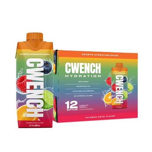 Cwench Hydration Sports Drink Rainbow Swirl