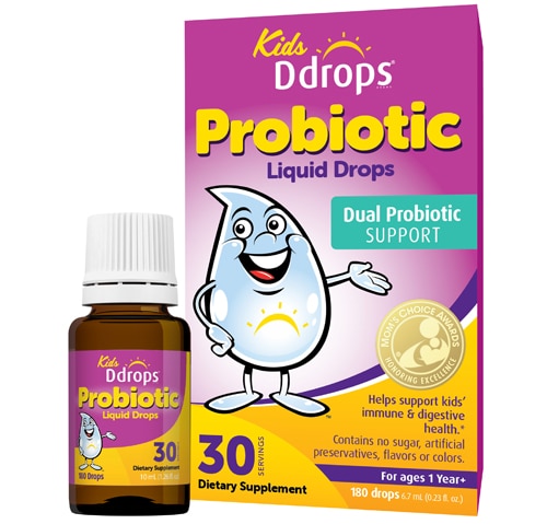 D Drops Kids Probiotic Liquid Drops - 30 servings