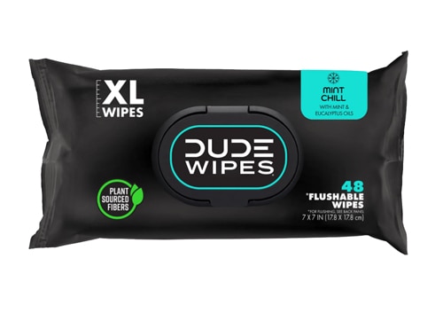 DUDE Wipes XL Flushable Wipes Mint Chill