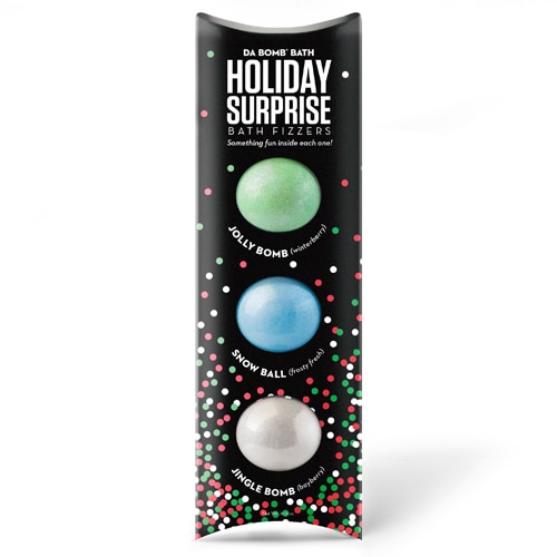 Da Bomb Holiday Surprise Bath Bomb 3 Piece Gift Set - Jolly Jingle Snow