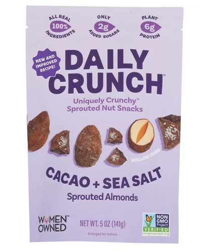 Daily Crunch Sprouted Almonds Cacao + Sea Salt