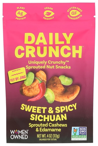 Daily Crunch Sprouted Cashews & Edamame Sweet & Spicy Sichuan
