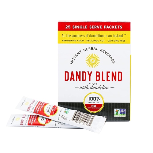 Dandy Blend Instant Herbal Beverage with Dandelion Caffeine Free Single Serve Packets