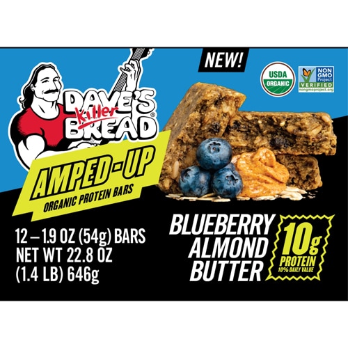 Dave's Killer Bread Protein Bars Organic Blueberry Almond Butter