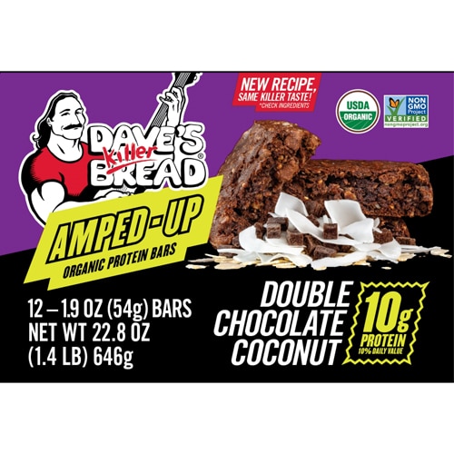 Dave's Killer Bread Protein Bars Organic Double Chocolate Coconut