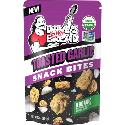Dave's Killer Bread Snack Bites Organic Toasted Garlic