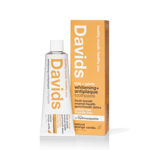 Davids Kids+Adults Toothpaste with Nano-Hydroxyapatite Orange Vanilla