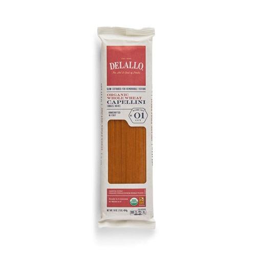 Delallo Organic Pasta Capellini No 1 Whole Wheat