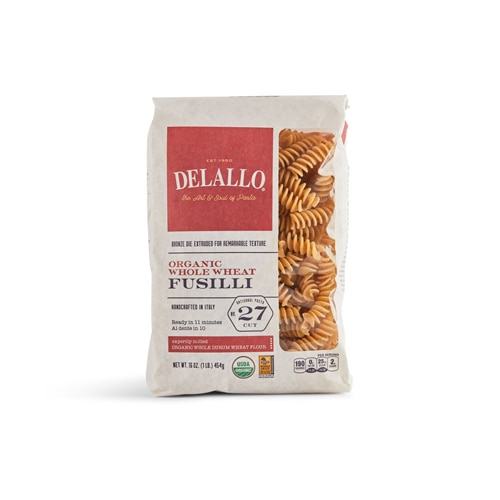 Delallo Organic Whole Wheat Pasta Fusilli No 27