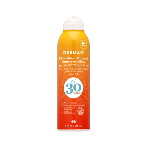 Derma E Ultra Sheer Mineral Sunscreen Mist SPF 30