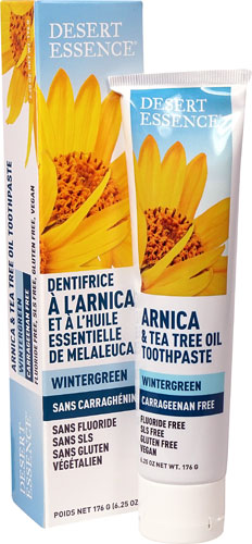 Desert Essence Arnica & Tea Tree Oil Toothpaste Wintergreen