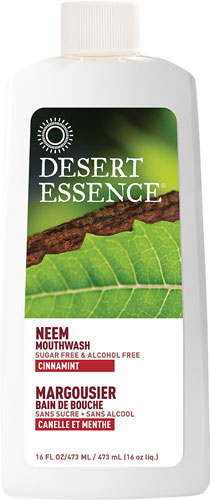 Desert Essence Natural Neem Mouthwash Cinnamint