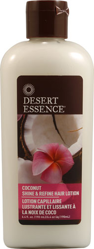 Desert Essence Shine and Refine Hair Lotion Coconut