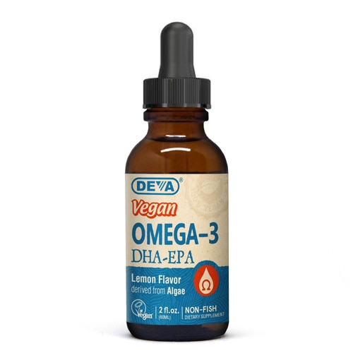 Deva Omega-3 DHA-EPA Liquid Lemon