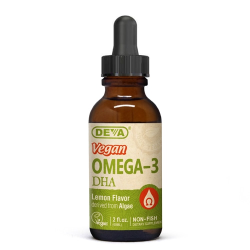 Deva Vegan Omega-3 DHA from Algae Lemon