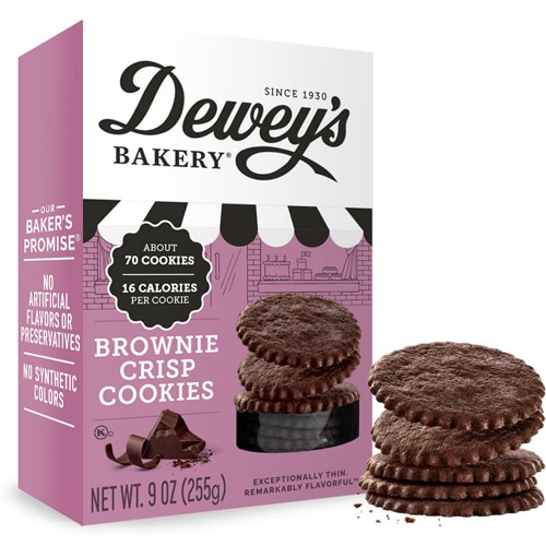 Deweys Bakery Thin Cookies Brownie Crisp