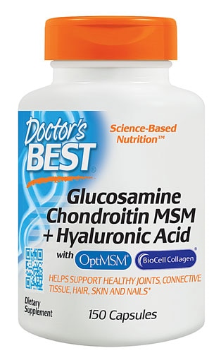 Doctor's Best Glucosamine Chondroitin MSM + Hyaluronic Acid