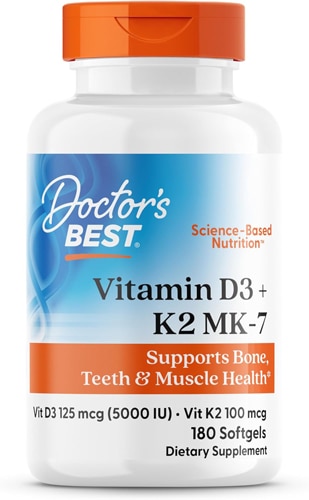 Doctor's Best Vitamin D3 + K2 MK-7