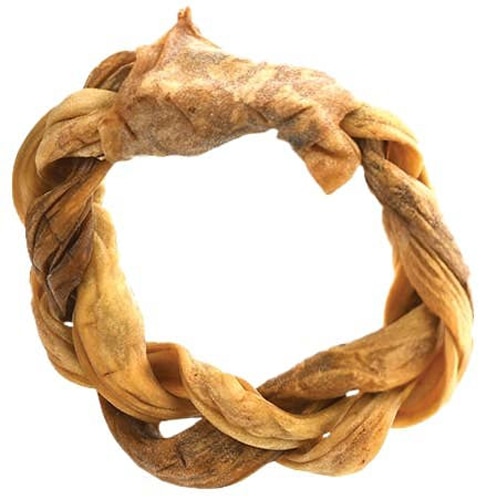 Dogginstix Dog Chew Treat Braided Lamb Collagen Ring