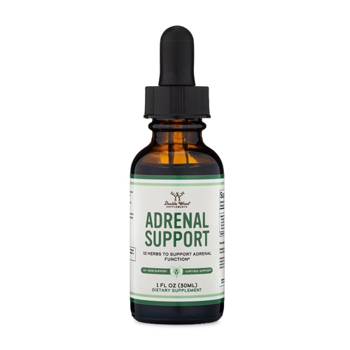 Double Wood Supplements Adrenal Support Liquid Drops - One Month Supply