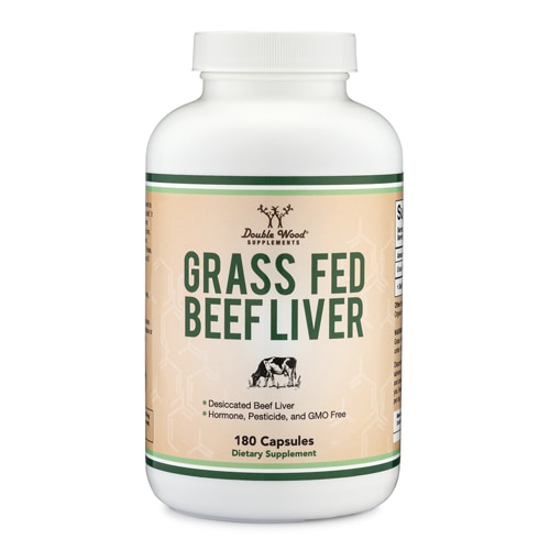 Double Wood Supplements Grass Fed Beef Liver