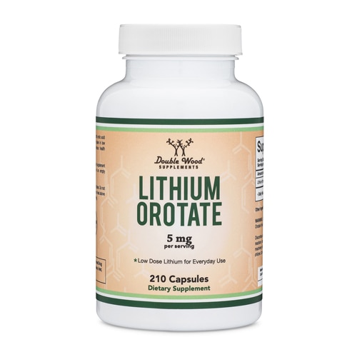 Double Wood Supplements Lithium Orotate of Elemental Lithium