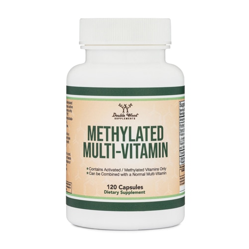 Double Wood Supplements Methylated Multivitamin - Methylated B Complex with Trimethylglycine