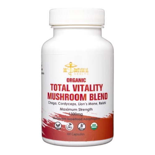 Dr. Botanical Health Total Vitality Mushroom Capsules - Organic