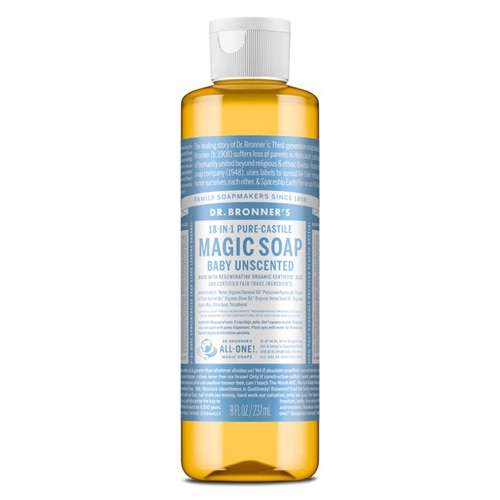 Dr. Bronner's 18-IN-1 Pure-Castile Magic Soap Baby Unscented