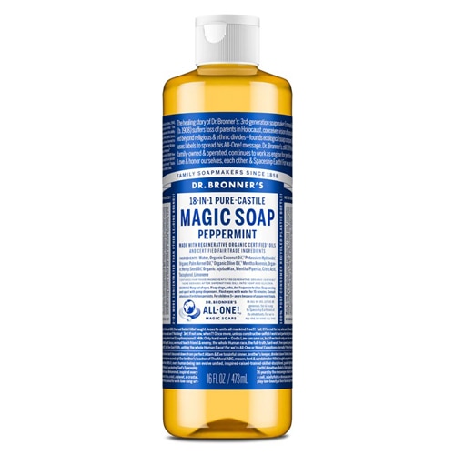Dr. Bronner's 18-IN-1 Pure-Castile Magic Soap Peppermint