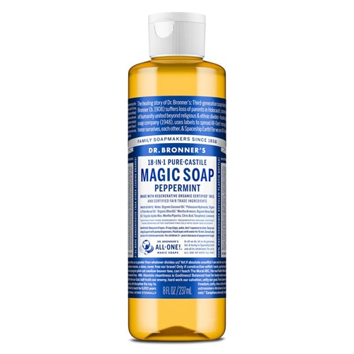 Dr. Bronner's 18-IN-1 Pure-Castile Magic Soap Peppermint