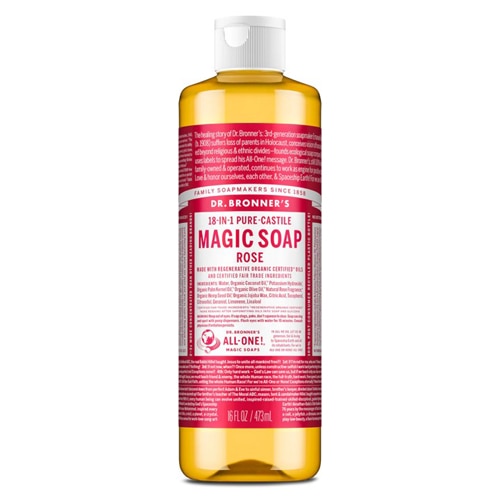 Dr. Bronner's 18-IN-1 Pure-Castile Magic Soap Rose