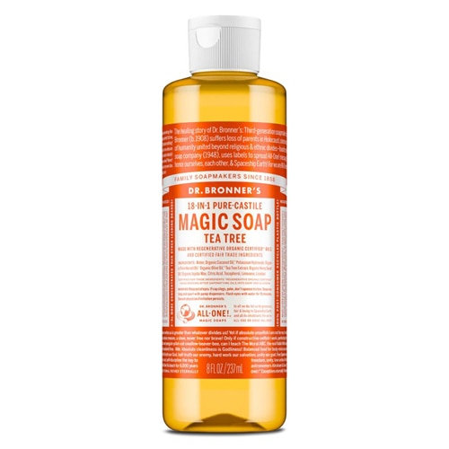 Dr. Bronner's 18-IN-1 Pure-Castile Magic Soap Tea Tree