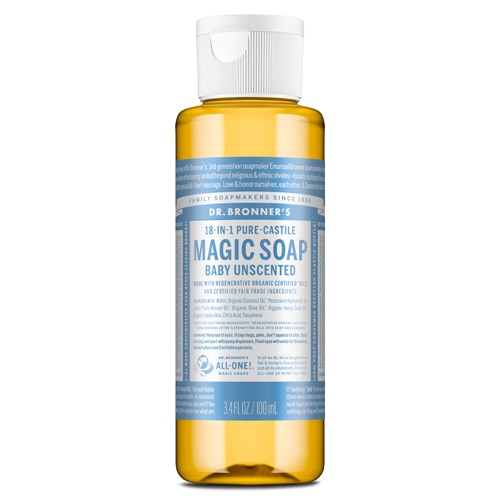Dr. Bronner's 18-In-1 Pure-Castile Magic Soap Baby Unscented