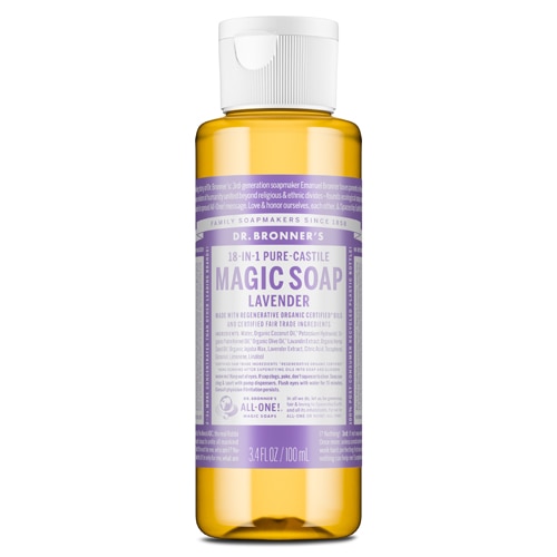 Dr. Bronner's 18-In-1 Pure-Castile Magic Soap Lavender