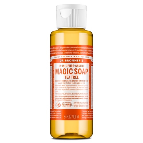Dr. Bronner's 18-In-1 Pure-Castile Magic Soap Tea Tree