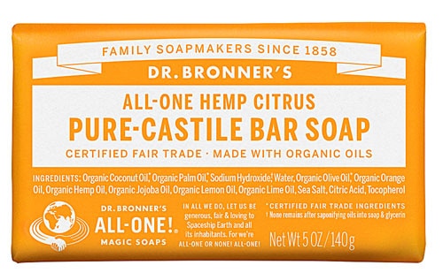 Dr. Bronner's All-One Pure-Castile Bar Soap Hemp Citrus