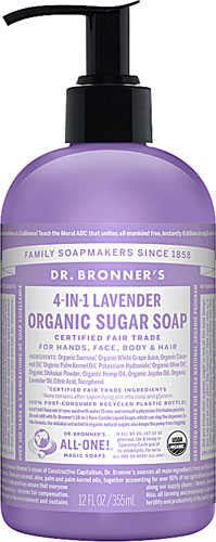 Dr. Bronner's Organic 4-in-1 Pump Soap Sugar Lavender