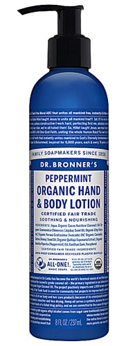 Dr. Bronner's Organic Hand & Body Lotion Peppermint