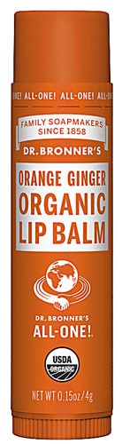 Dr. Bronner's Organic Lip Balm Orange Ginger