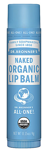 Dr. Bronner's Organic Lip Balm Unscented Naked